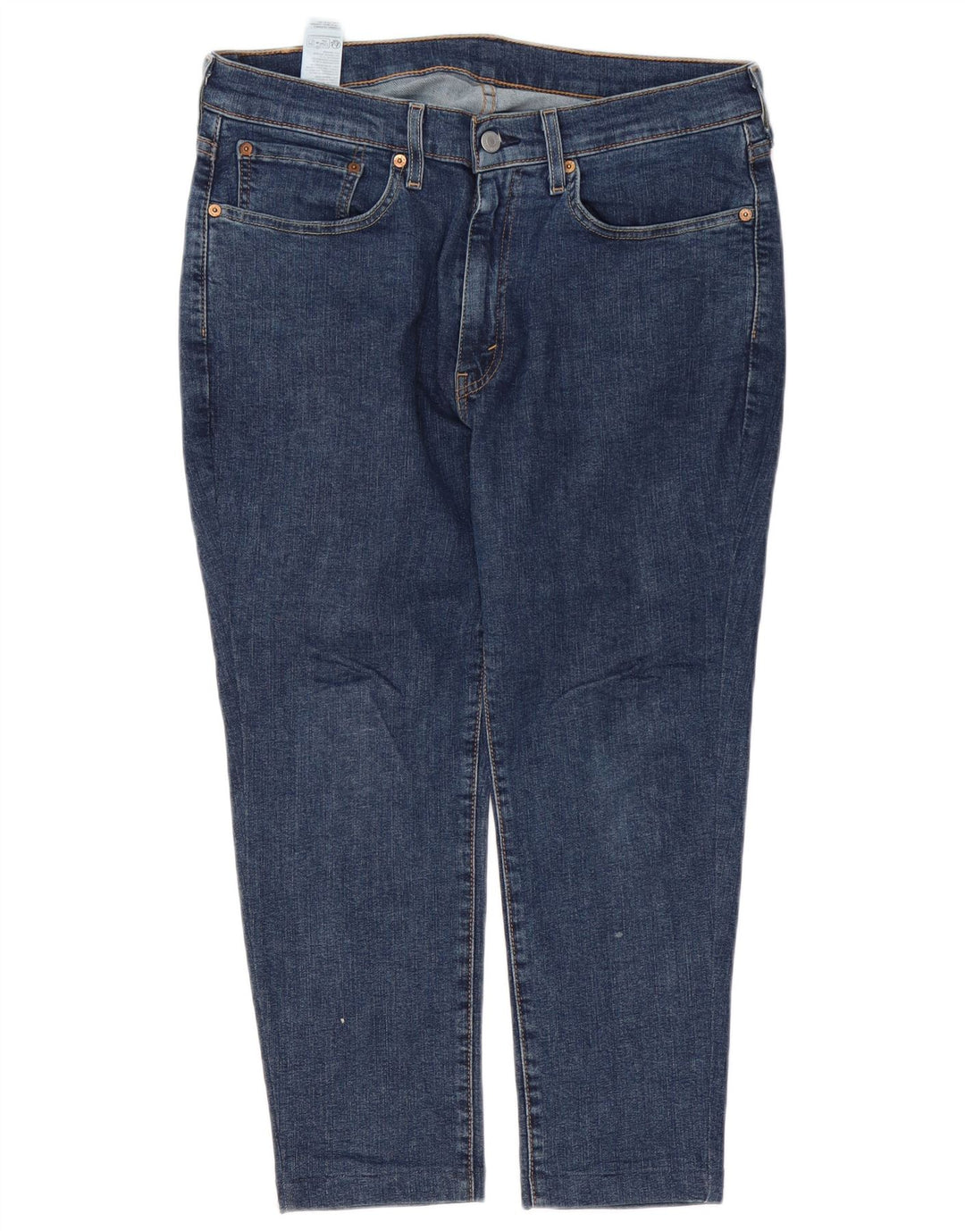 Levi's Hombre 514 Vaqueros Cropped W34 L24 Algodón Azul Marino
