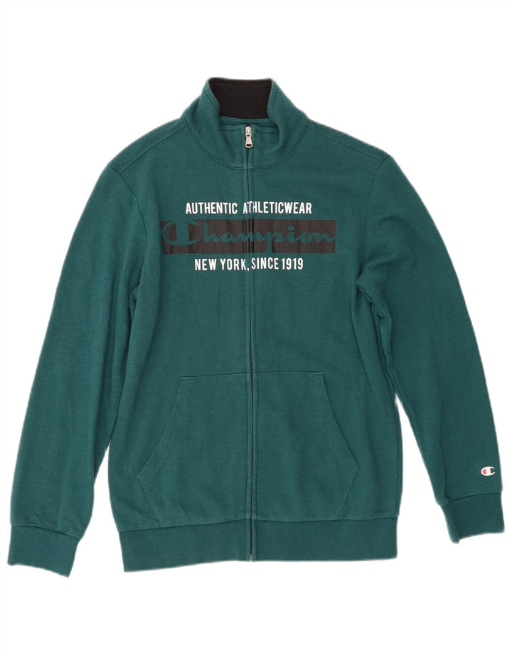 Champion Chaqueta de chándal gráfica para niños 11-12 años Grande Verde