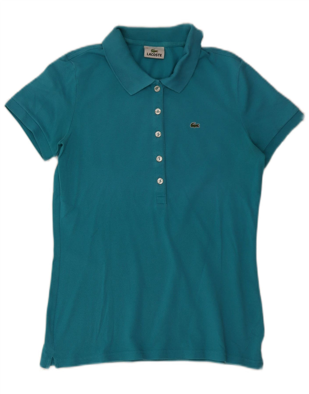 Polo Lacoste para mujer talla 44 algodón azul grande
