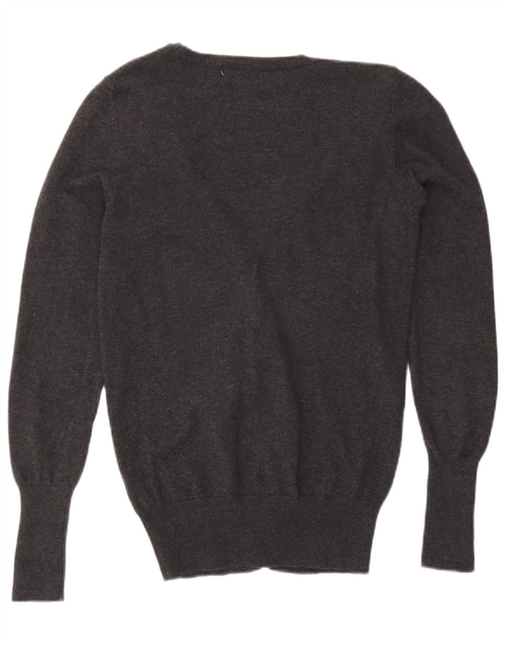 Zara Mujer Cárdigan Suéter UK 10 Small Gris