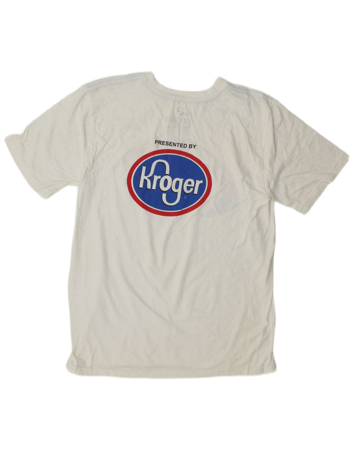 NIKE - Camiseta gráfica para mujer, talla 40, algodón blanco mediano