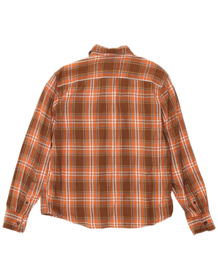 Timberland Camisa De Franela Para Hombre Algodón A Cuadros Marrón Medio