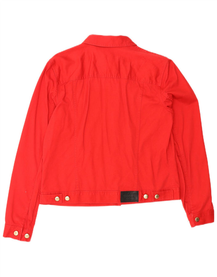 CHAPS Chaqueta vaquera para mujer Reino Unido 14 Algodón rojo mediano
