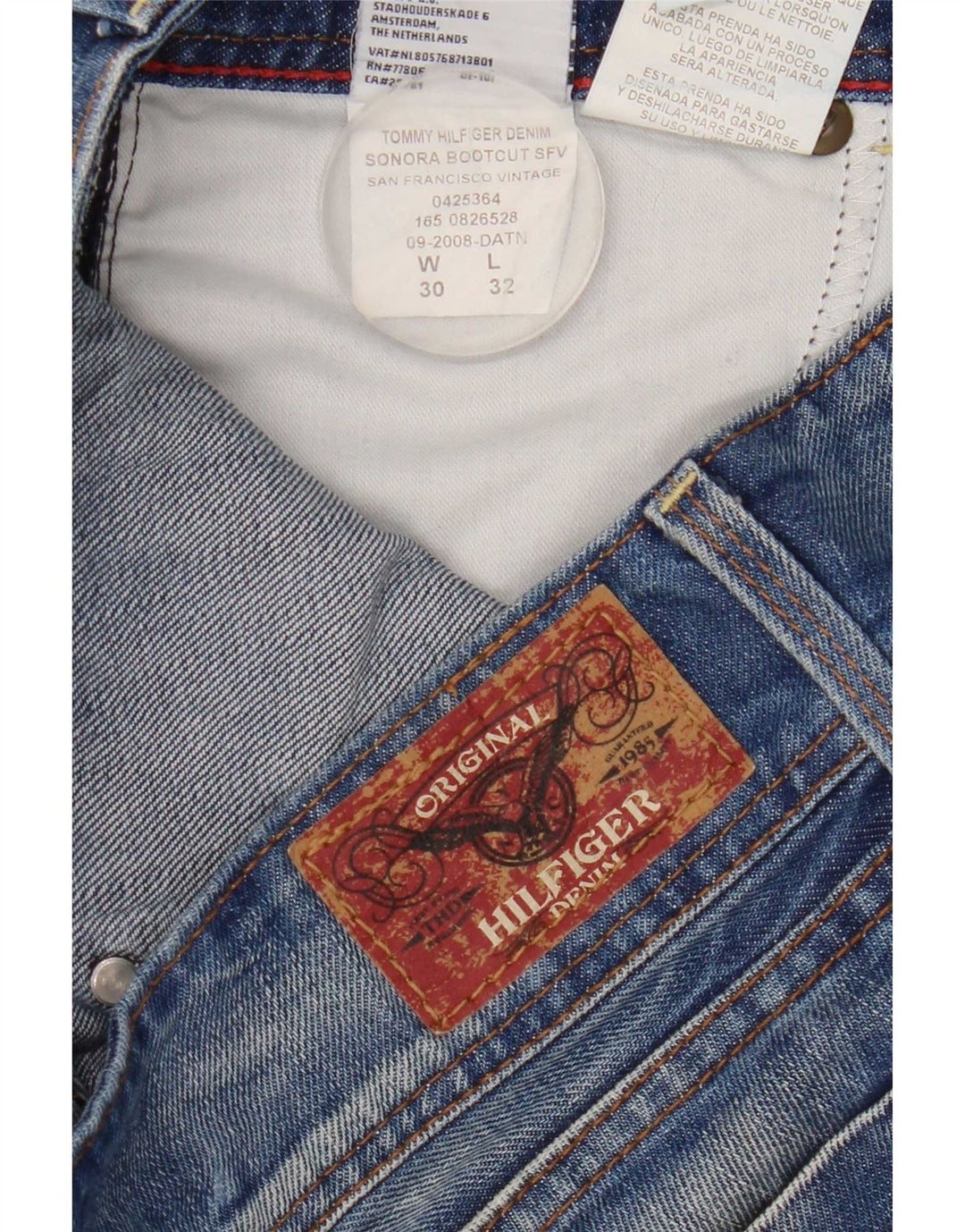 Tommy Hilfiger Vaqueros Bootcut Mujer W30 L32 Algodón Azul
