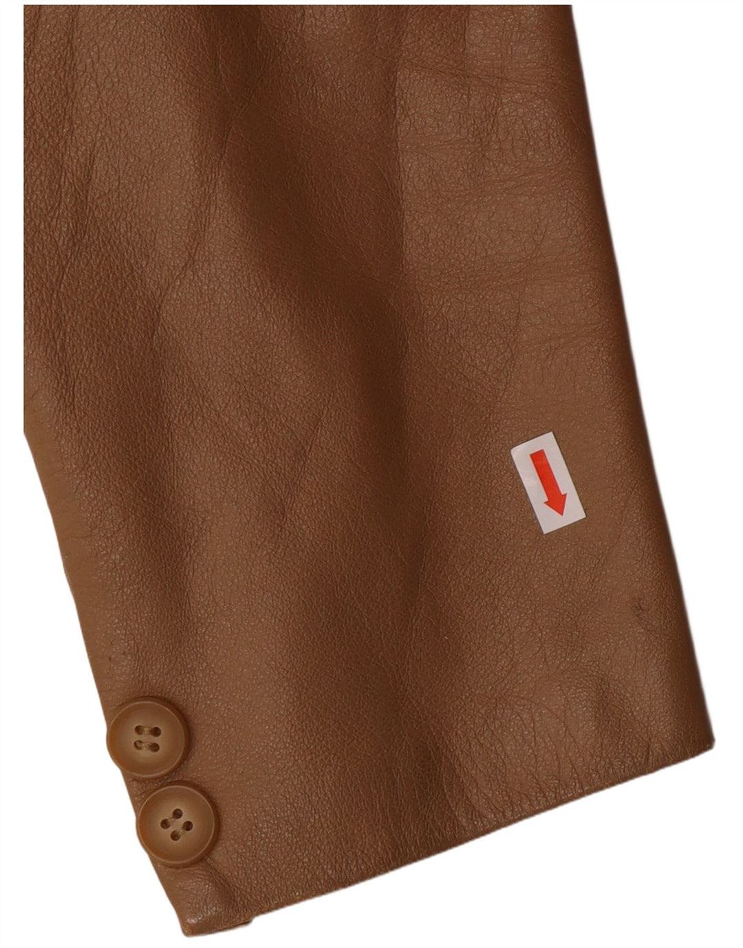 Vintage mujer 2 botones Blazer chaqueta IT 44 medio beige cuero clásico