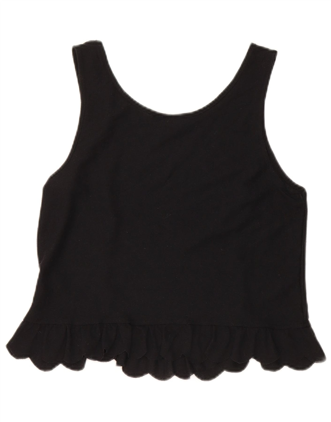 Topshop Top sin mangas para mujer UK 8 Small Poliéster negro
