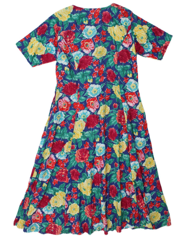 Vestido Vintage Mujer A-Line IT 48/50 XL Multicolor Floral