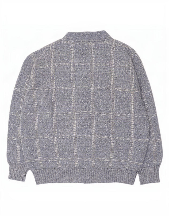 Rodes Cárdigan Hombre XL Azul Cuadros Acrílico