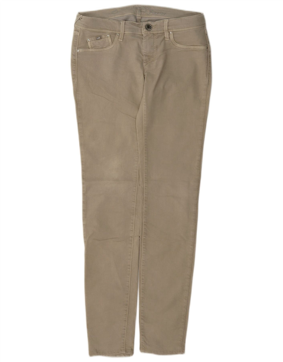 Vaqueros Slim Mujer Gas W28 L32 Algodón Beige