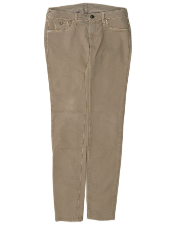 Vaqueros Slim Mujer Gas W28 L32 Algodón Beige