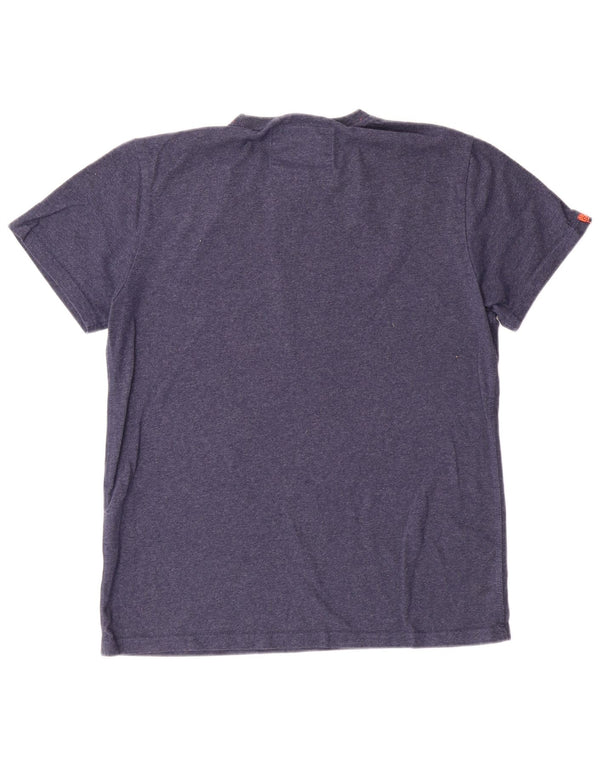 Camiseta Superdry Mujer Graphic Top XL Azul Marino Algodón