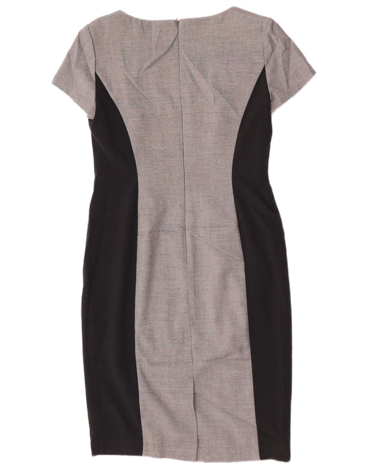 Marks & Spencer Vestido tubo para mujer UK 40 Pequeño Gris Colorblock Poliéster