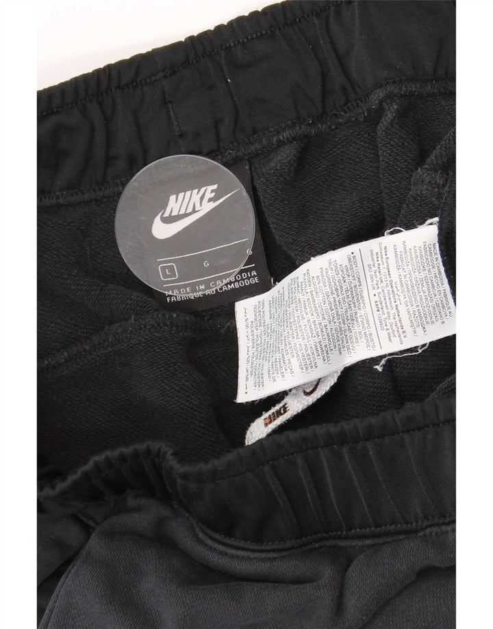 Nike - Pantalones cortos deportivos para hombre (talla grande), color negro, algodón