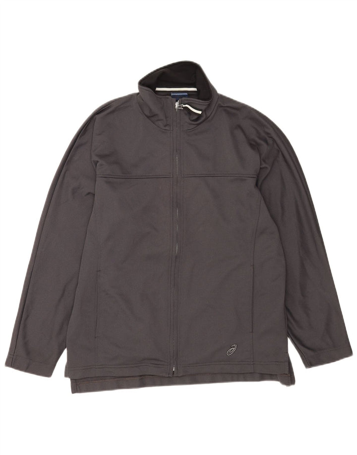 Asics Hombre Chándal Top Chaqueta Poliéster Gris Medio