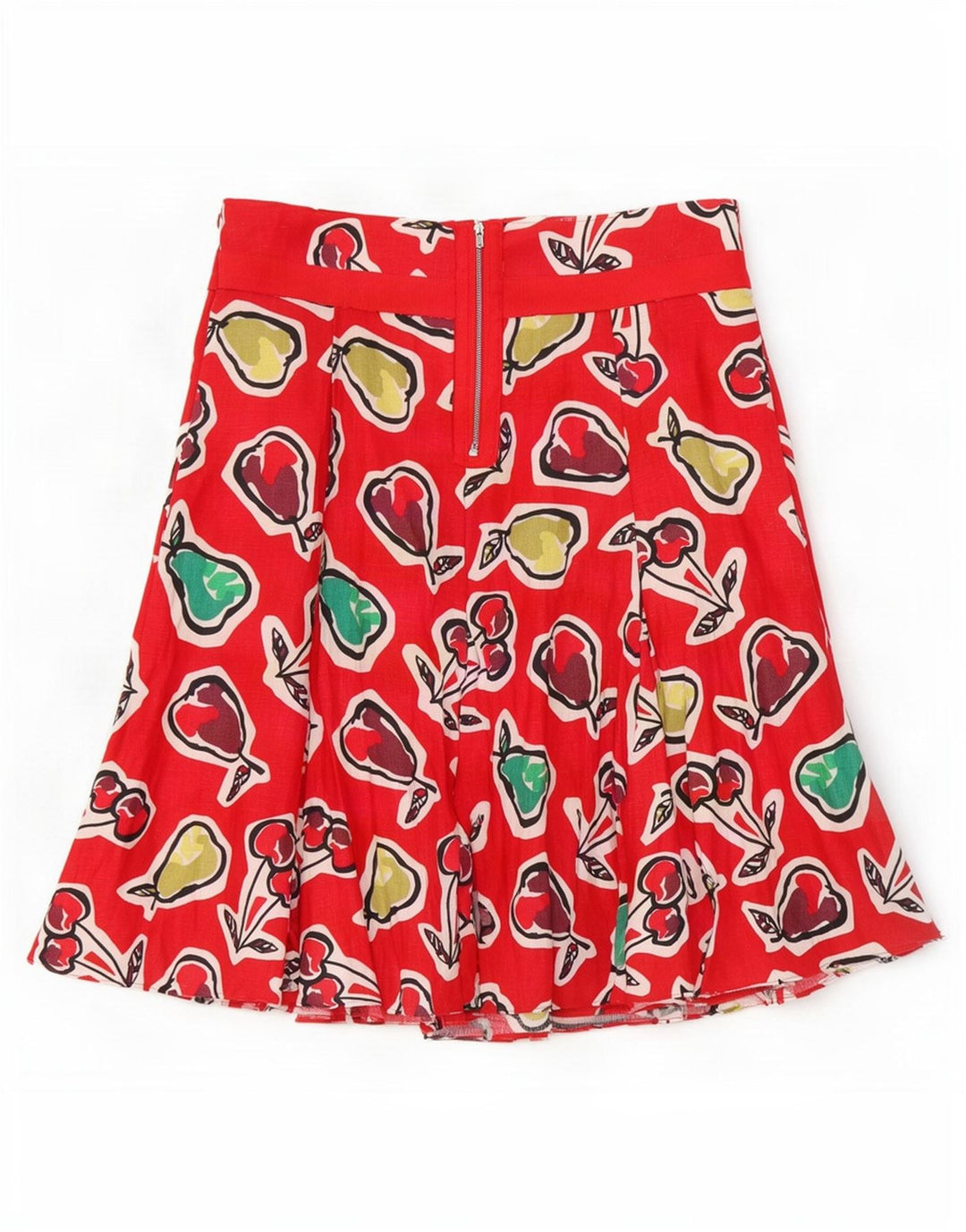 Hobbs Falda acampanada gráfica para mujer UK 12 Medium W32 Red Flax