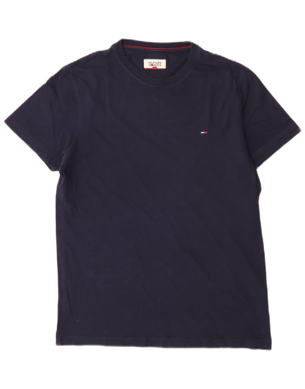 Tommy Hilfiger Camiseta Regular para Hombre Top Small Azul Marino Algodón