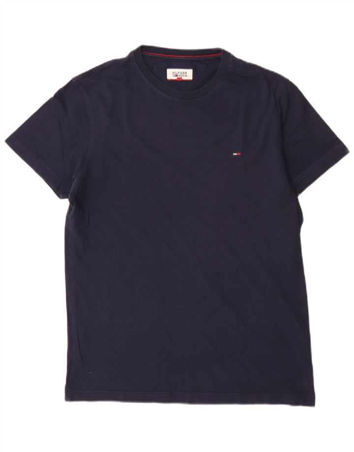 Tommy Hilfiger Camiseta Regular para Hombre Top Small Azul Marino Algodón