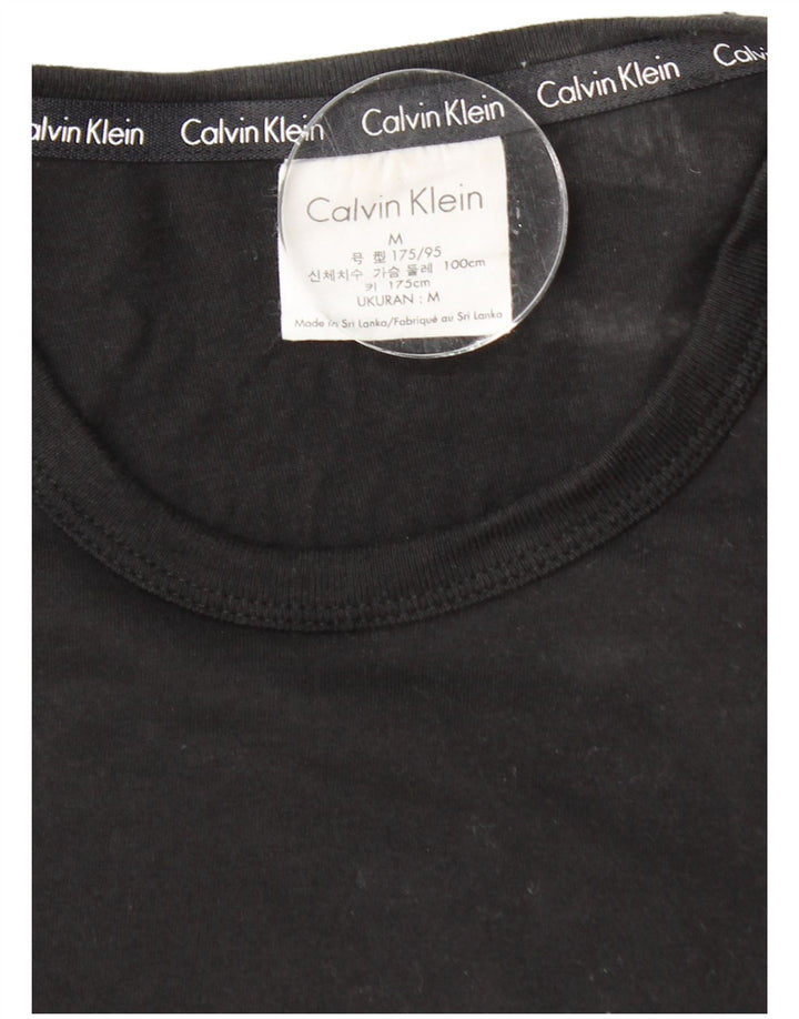 CALVIN KLEIN Camiseta gráfica para hombre Top Medium Black Cotton