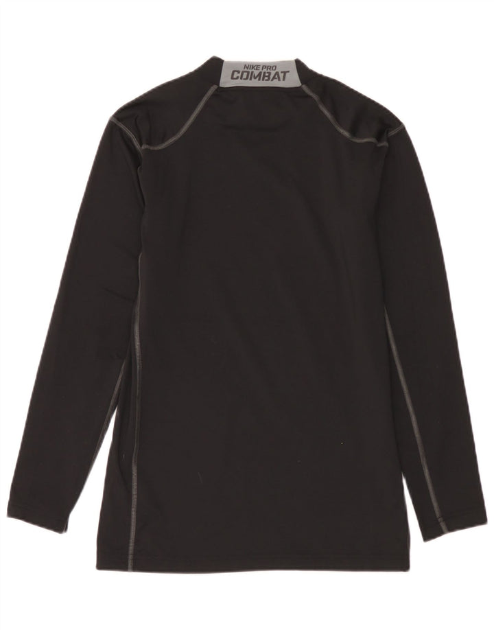 Nike - Camiseta de manga larga para hombre, talla grande, color negro, poliéster