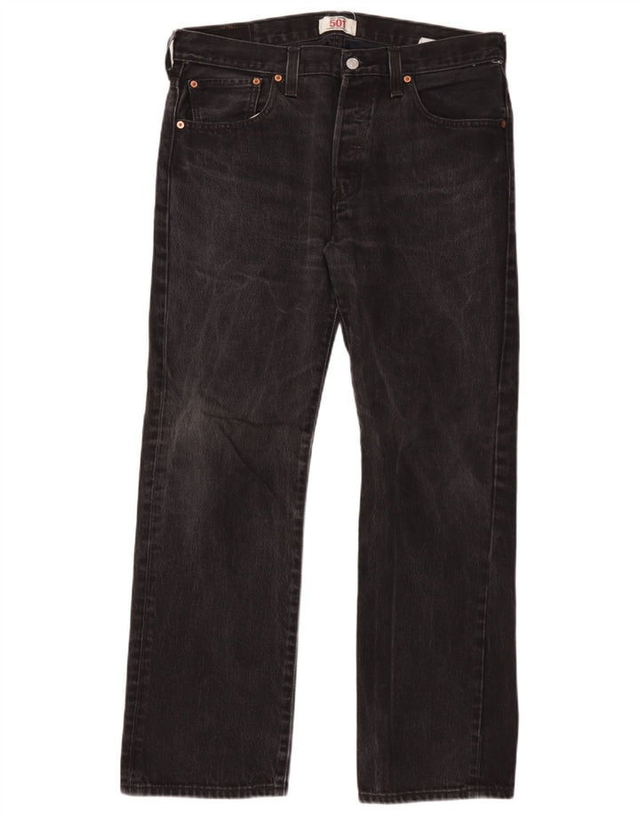 Levi's Vaqueros rectos 501 para hombre W34 L30 Algodón negro