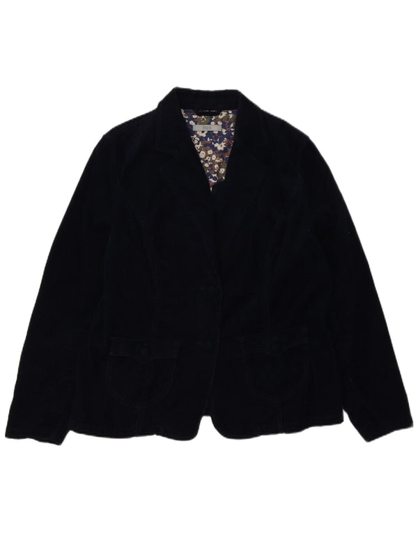 Marks & Spencer Chaqueta Blazer de Pana con 2 Botones para Mujer UK 40 XL Azul Marino