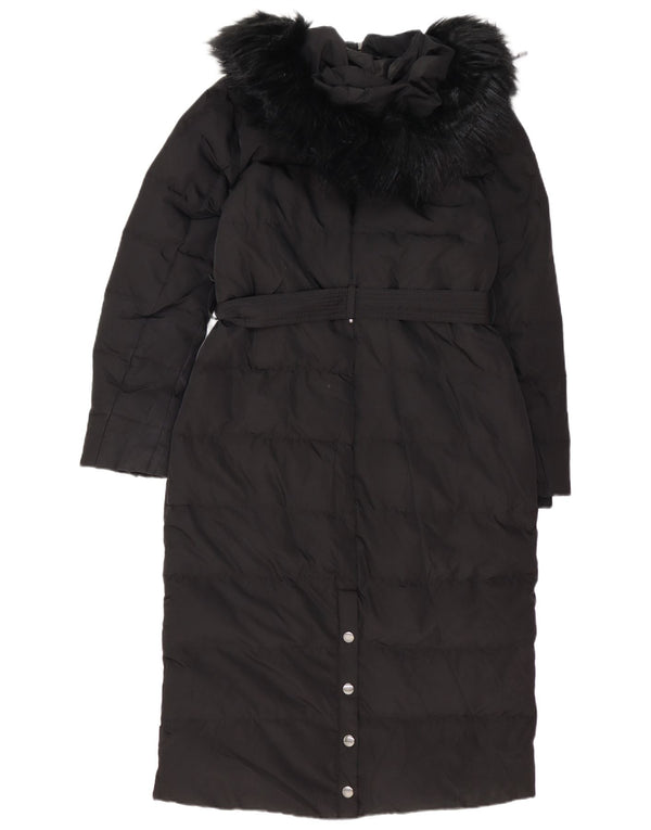 Phase Eight Abrigo acolchado extragrande con capucha para mujer, talla 44, talla M, color negro