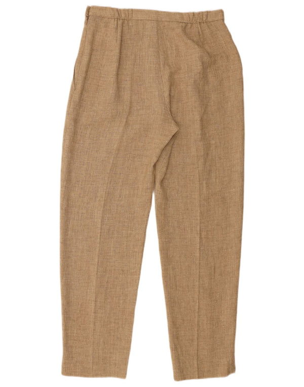 Marks & Spencer Pantalones Casuales Pegged para Mujer UK 12 Medium W30 L29 Beige