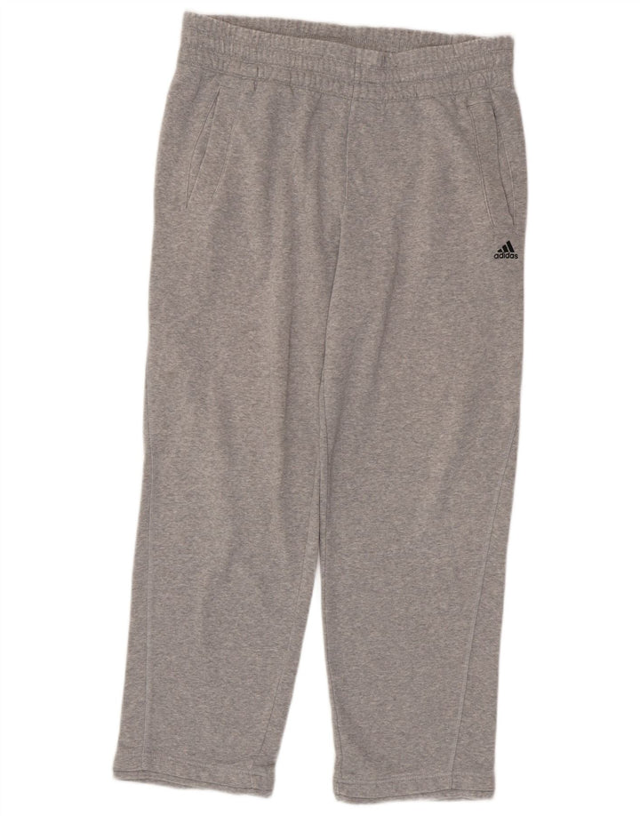Adidas Hombre Climalite Pantalones De Chándal Gris Medio Algodón
