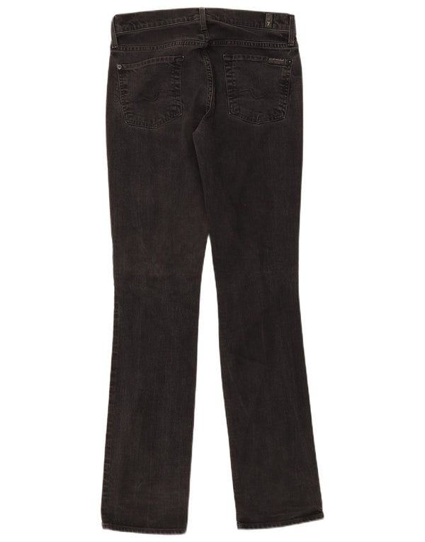Vaqueros rectos para mujer 7 For All Mankind W26 L31 Algodón negro