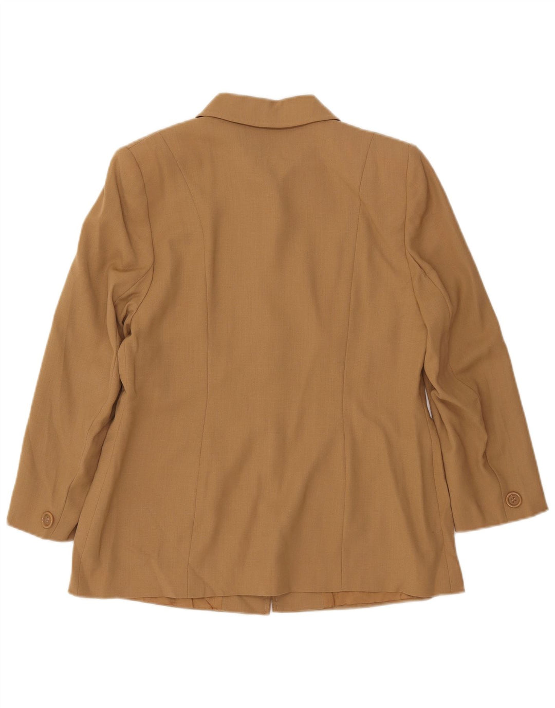 MARKS & SPENCER Chaqueta tipo blazer de 5 botones para mujer UK 46 Grande Lana beige