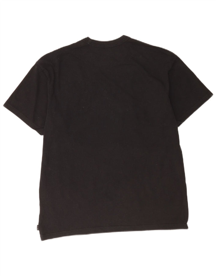Nike - Camiseta holgada para hombre, talla mediana, algodón negro