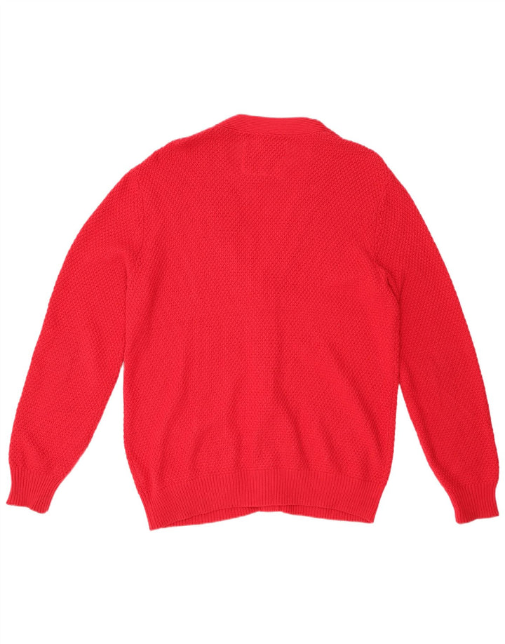 JACK WILLS Suéter tipo cárdigan para hombre Algodón rojo medio