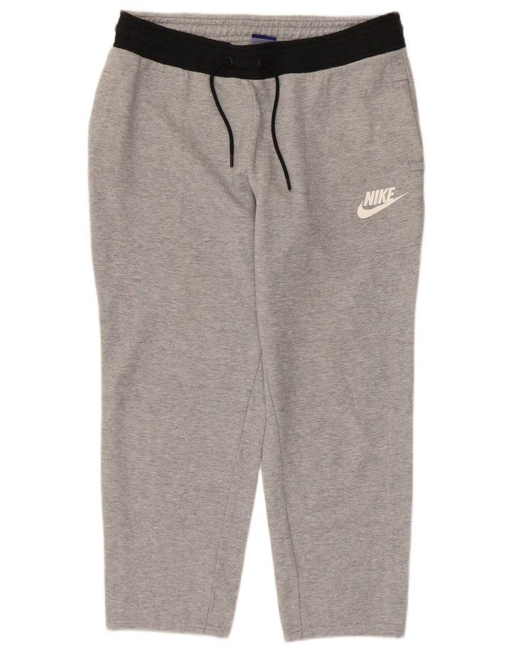 Nike - Pantalones de chándal capri para hombre (algodón gris, tamaño pequeño)