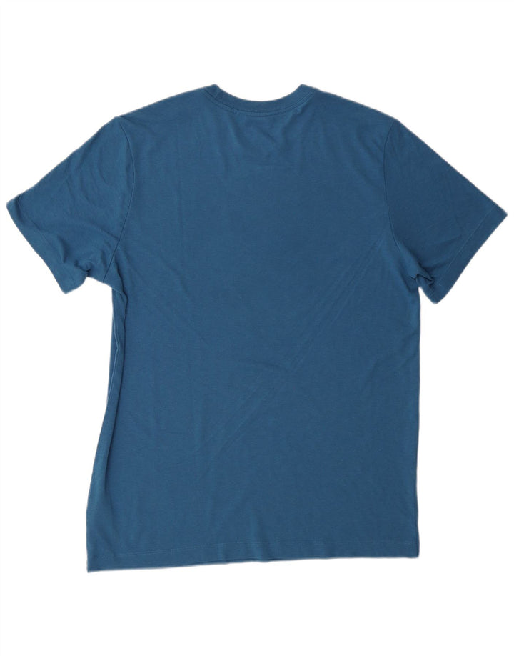 NIKE Camiseta Dri Fit Graphic para Hombre Top Poliéster Azul Medio