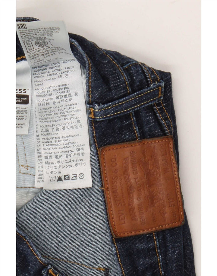 Levi's Hombre 511 Slim Jeans W34 L32 Algodón Azul Marino