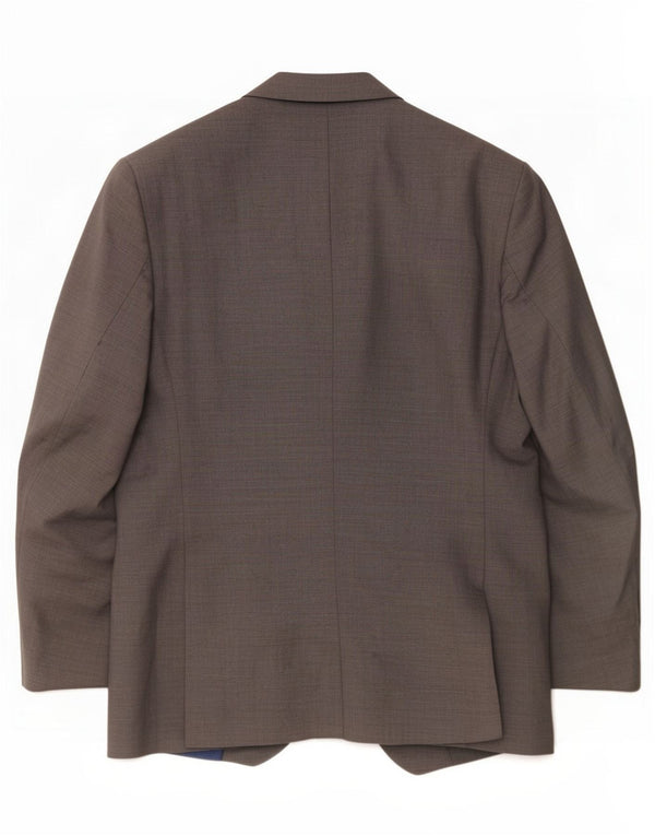 Marks & Spencer Chaqueta tipo blazer con 2 botones y ajuste a medida para hombre UK 46 XL Lana gris