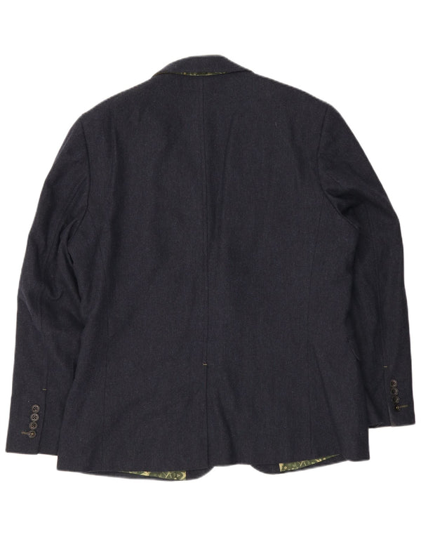 Chaqueta tipo blazer de 2 botones para hombre de White Stuff UK 42 XL Lana azul marino