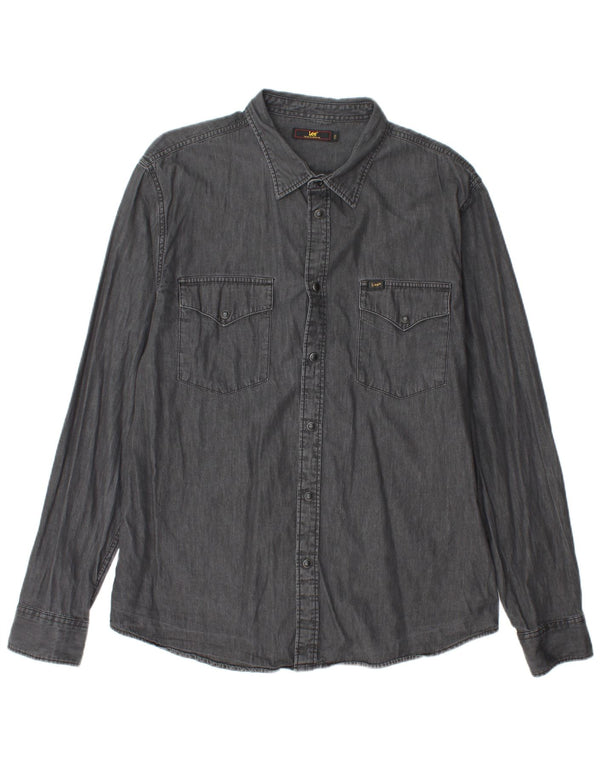 LEE Camisa vaquera para hombre 2XL Negro