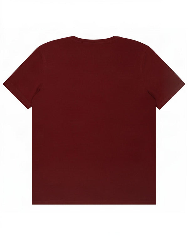 Jack & Jones Camiseta gráfica para hombre Top Algodón burdeos medio