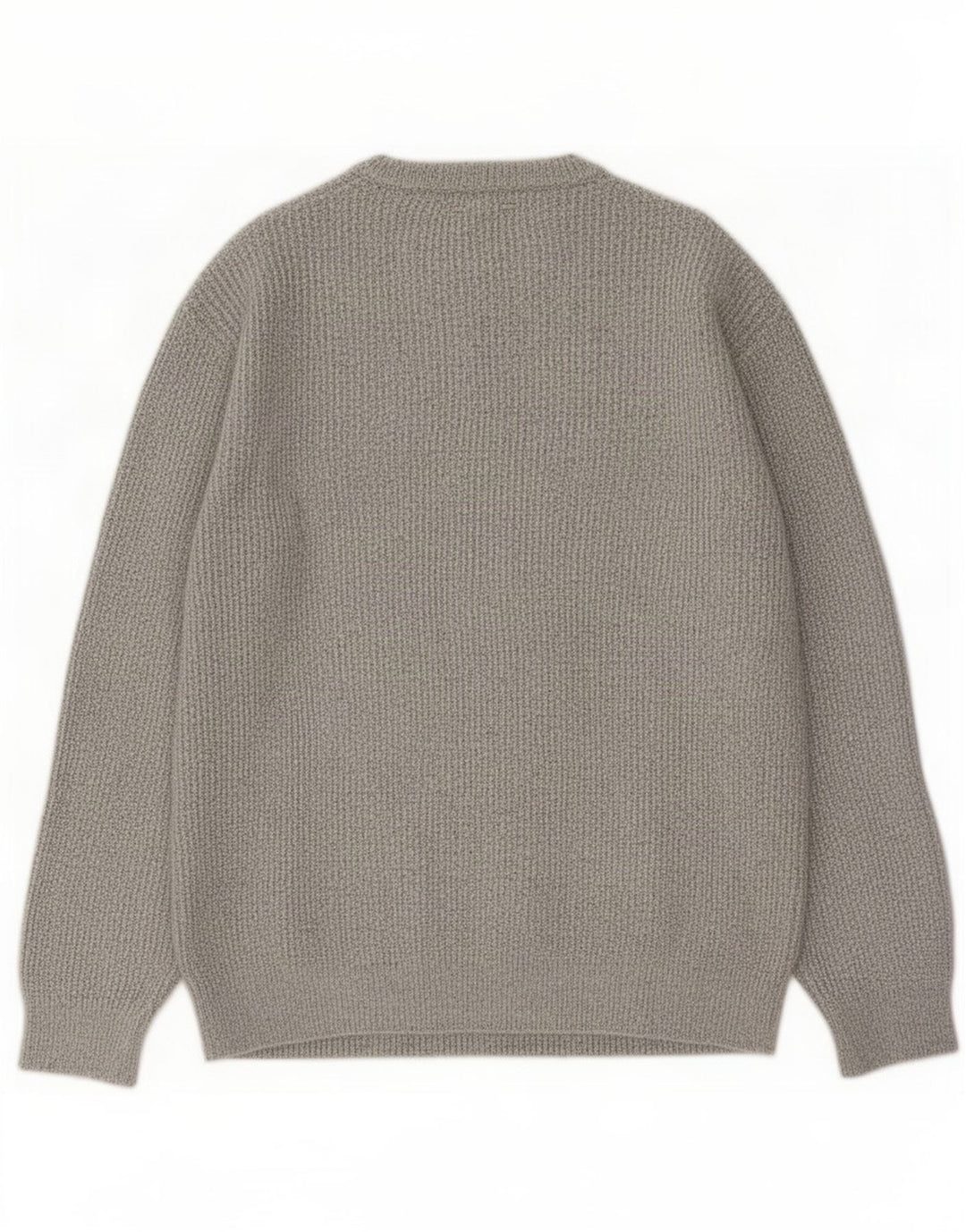 Marks & Spencer - Jersey de cuello redondo para hombre, talla grande, poliamida gris