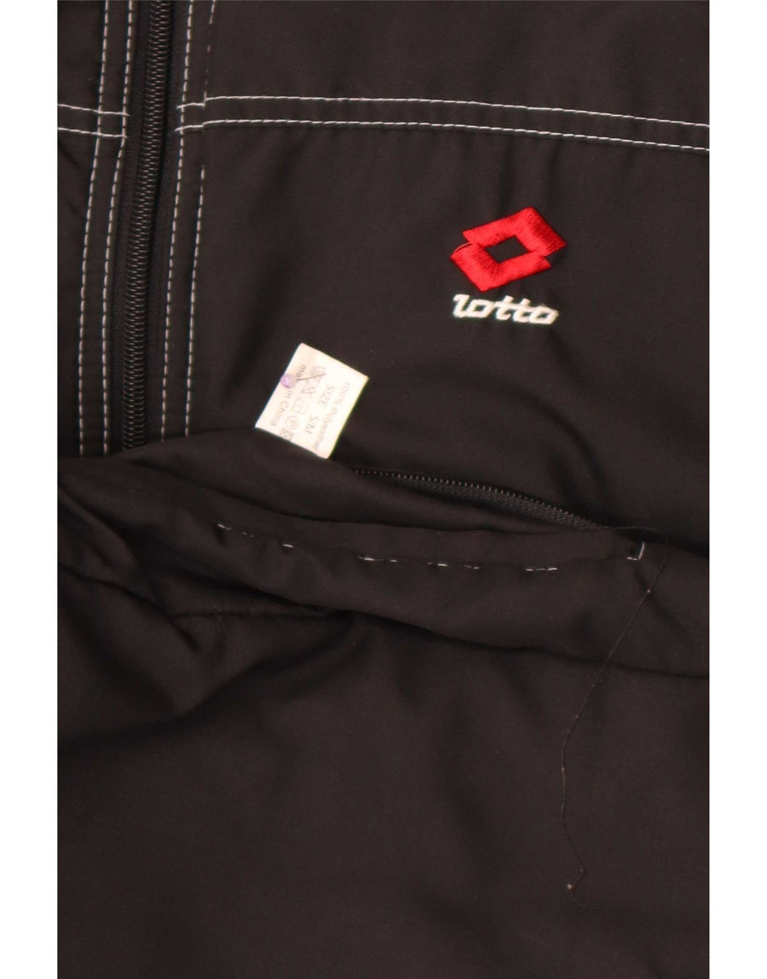 Lotto Chaleco reversible para hombre UK 36 Small Poliéster negro