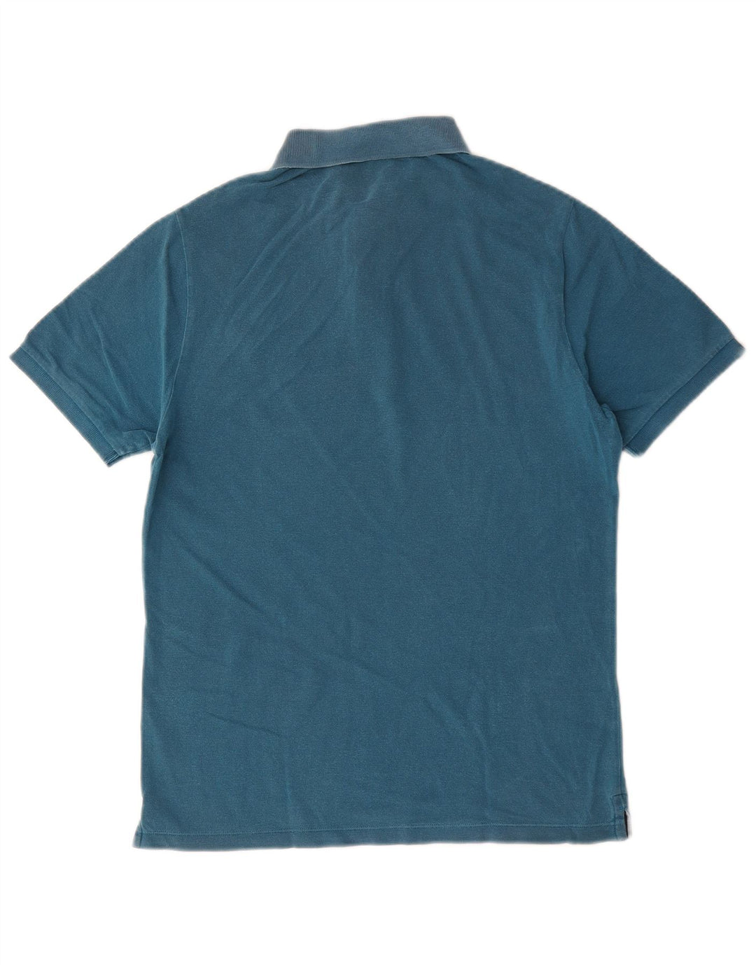 Polo Stone Island Hombre Slim Fit De Algodón Azul Medio