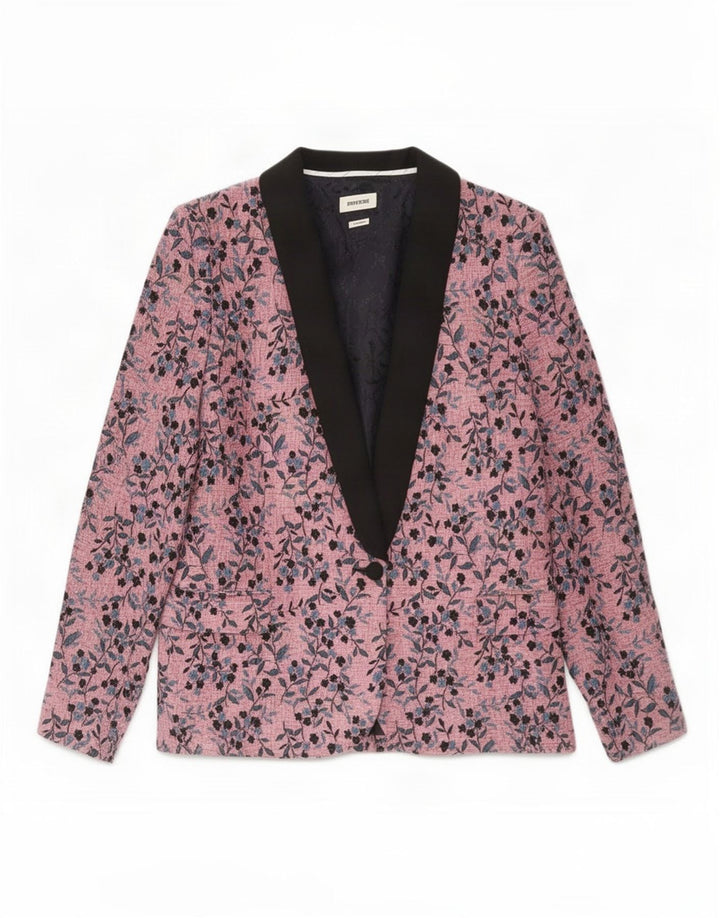 ZADIG & VOLTAIRE Chaqueta Blazer para Mujer EU 40 Diseñador Floral Rosa Mediano