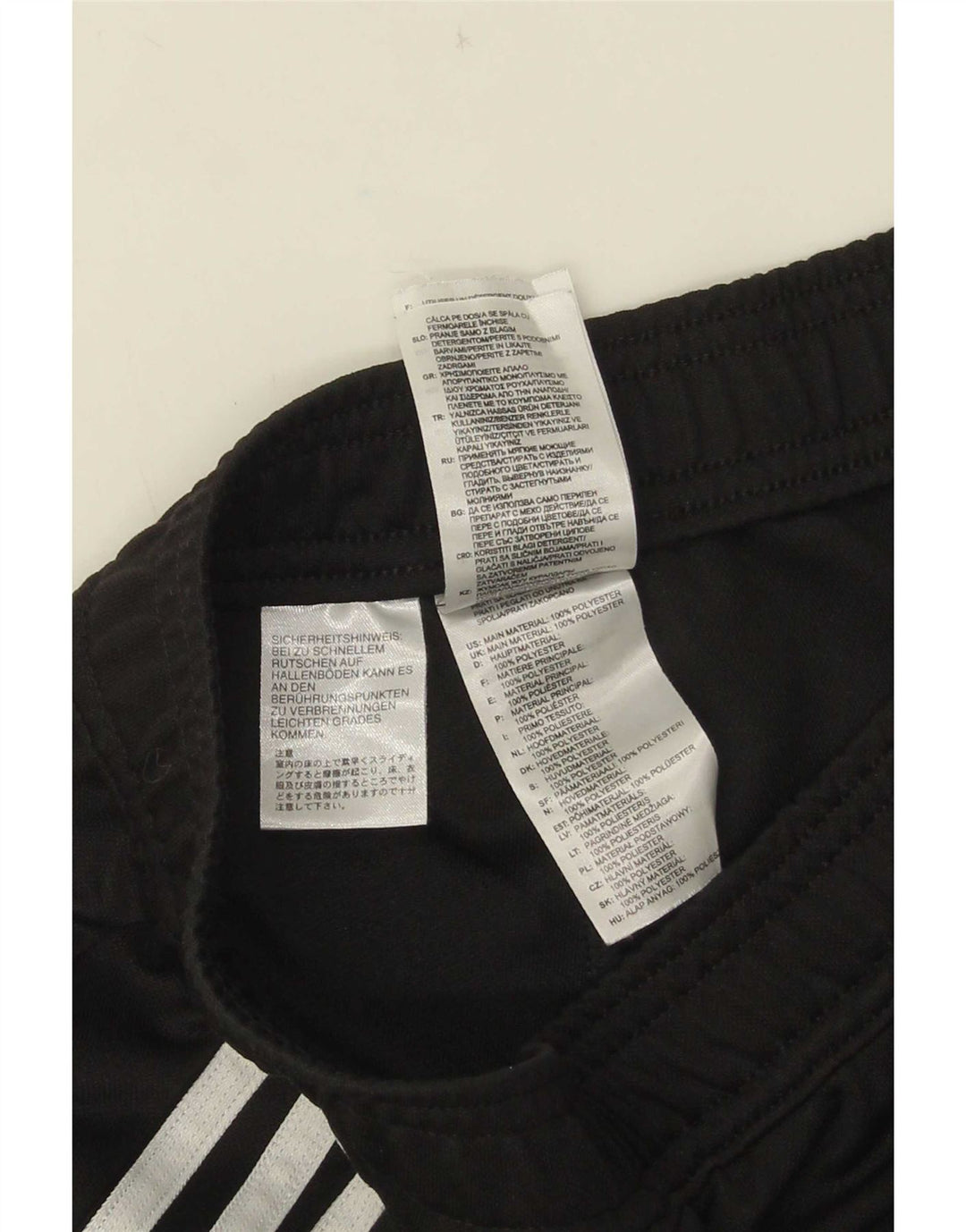 Adidas Pantalones de chándal para mujer UK 4 XS Negro Poliéster