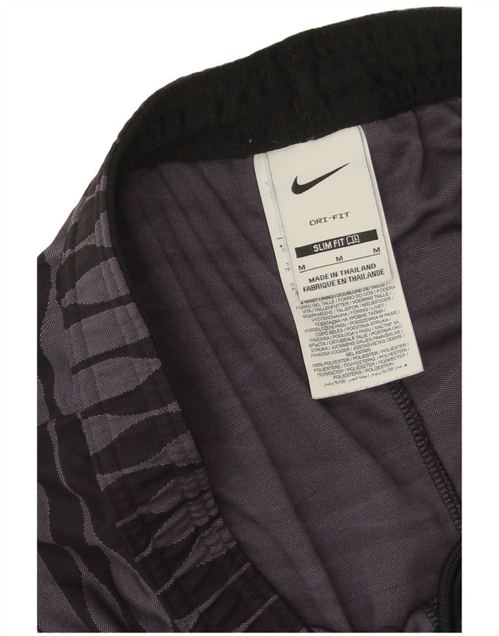Nike - Pantalones cortos deportivos ajustados para hombre, color morado medio, poliéster geométrico
