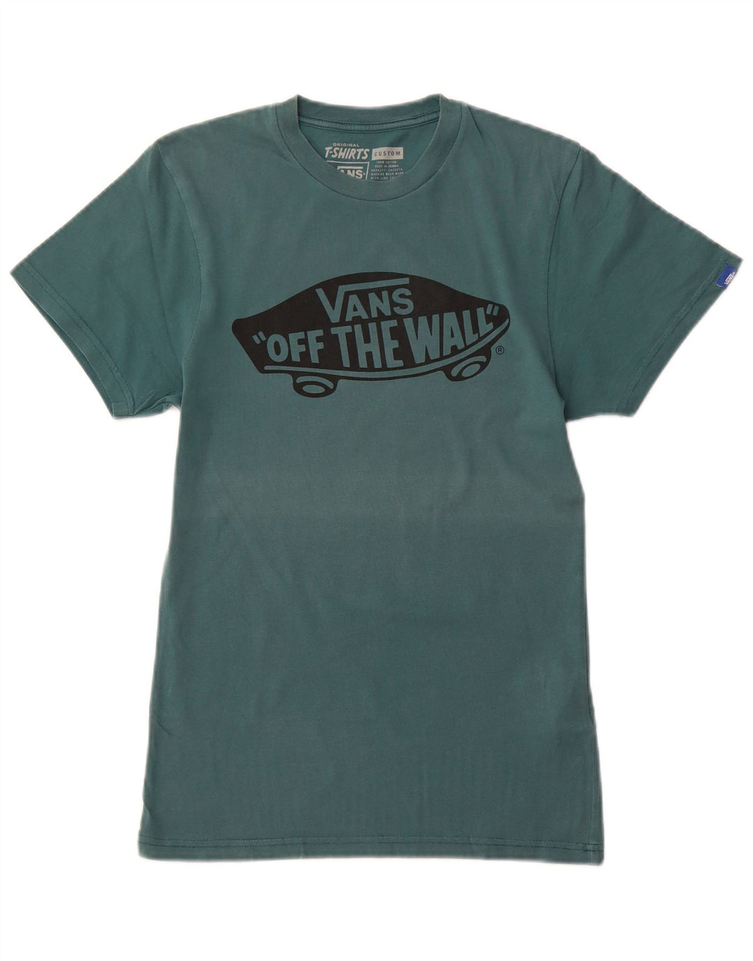 VANS Camiseta gráfica de ajuste personalizado para hombre Top XS Algodón verde