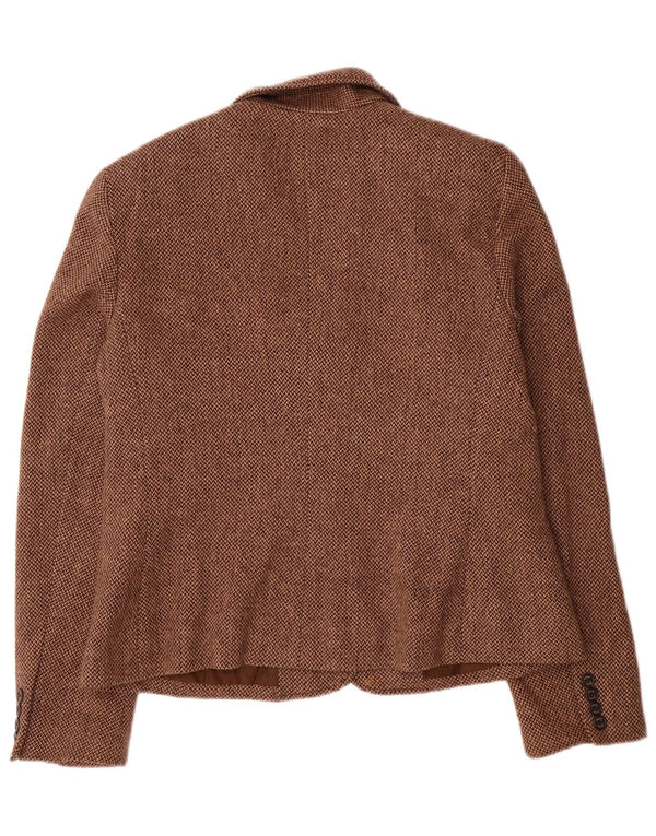 Chaps Chaqueta Blazer de 2 Botones para Mujer US 16 2XL Viscosa marrón