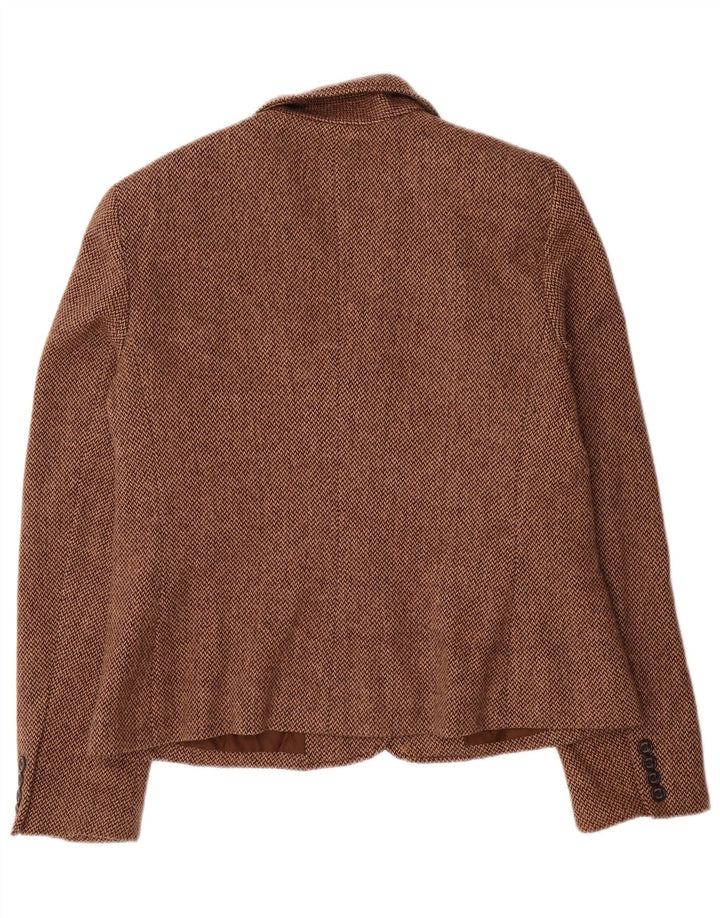 Chaps Chaqueta Blazer de 2 Botones para Mujer US 16 2XL Viscosa marrón