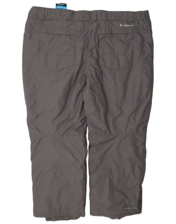Columbia Pantalones de esquí para hombre 4XL Nylon gris