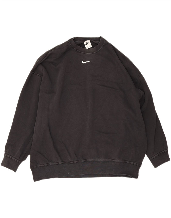 Nike - Sudadera holgada para hombre (talla pequeña), color negro